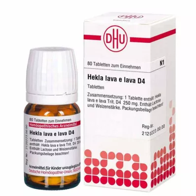 DHU Hekla lava e lava D 4 tabletten, 80 st