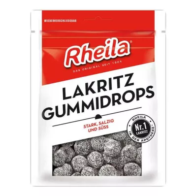 RHEILA Zoethoutgom druppels met suiker, 90 g RHEILA Zoethoutgom druppels met suiker, 90 g