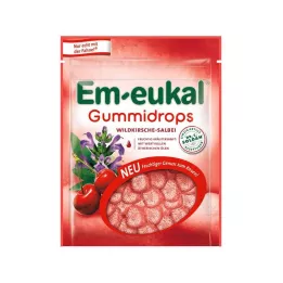 EM-EUKAL Wilde kers salie suikerdruppels, 90 g