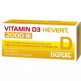 VITAMIN D3 HEVERT 2.000 I.U. tabletten, 60 st