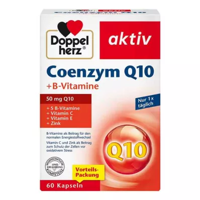 Doppelherz Co-enzym Q10 + vitamine B-capsules, 60 stuks Doppelherz Co-enzym Q10 + vitamine B-capsules, 60 stuks