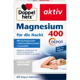 DOPPELHERZ Magnesium 400 voor de nacht, 60 tabletten