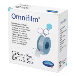 OMNIFILM Fixatiepleisterfolie 1,25 cm x 5 m, 1 st