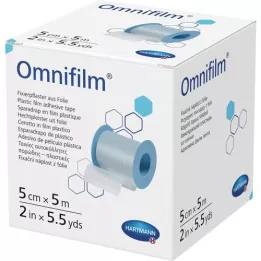 OMNIFILM Fixatiepleisterfolie 5 cmx5 m, 1 st