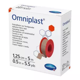OMNIPLAST Fixatiepleister textieldraad 1,25 cm x 5 m, 1 st