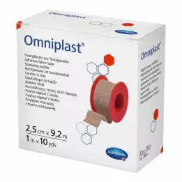 OMNIPLAST Fixatiepleister textieldraad 2,5 cm x 9,2 m, 1 st