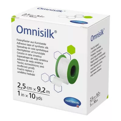 Omnisilk bevestigingspleister kunstzijde 2,5 cmx9,2 m, 1 stuk Omnisilk bevestigingspleister kunstzijde 2,5 cmx9,2 m, 1 stuk