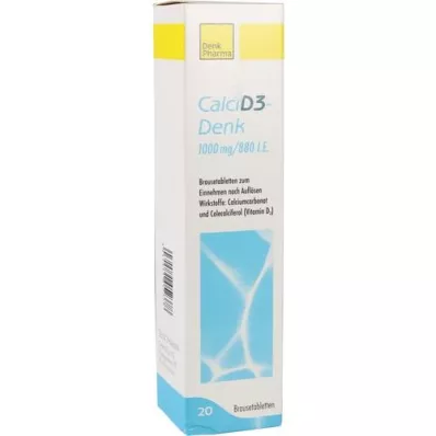CALCI D3-Denk 1.000 mg/880 IE bruistabletten, 20 st