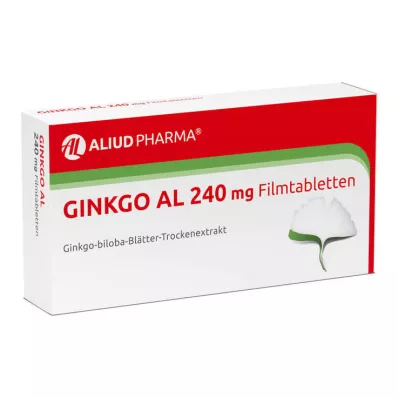 GINKGO AL 240 mg filmomhulde tabletten, 60 stuks GINKGO AL 240 mg filmomhulde tabletten, 60 stuks