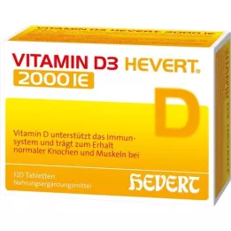 VITAMIN D3 HEVERT 2.000 I.U. tabletten, 120 st