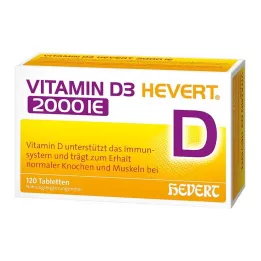 VITAMIN D3 HEVERT 2.000 I.U. tabletten, 120 st