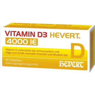 VITAMIN D3 HEVERT 4.000 I.U. tabletten, 60 st
