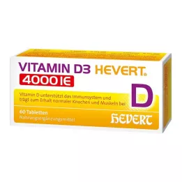 VITAMIN D3 HEVERT 4.000 I.U. tabletten, 60 st