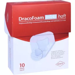 DRACOFOAM Infekt haft Schaumst.Wundauf.5x5 cm, 10 stuks