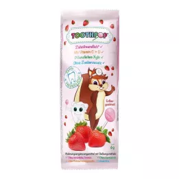 TOOTHPOP Tandverzorgingslolly met aardbeiensmaak, 1 st