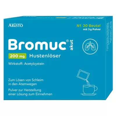 BROMUC acuut 200 mg hoestdrank Plv.z.H.e.L.z.Einn., 20 st