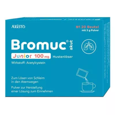 BROMUC Akut Junior 100 mg hoestdrank P.H.e.L.z.E., 20 st BROMUC Akut Junior 100 mg hoestdrank P.H.e.L.z.E., 20 st
