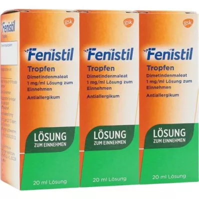 FENISTIL Druppels, 3X20 ml