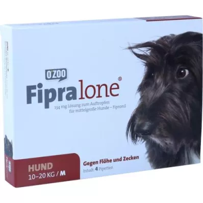 FIPRALONE 134 mg orale oplossing voor middelgrote honden, 4 st