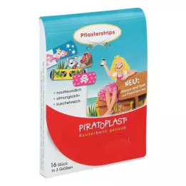 PIRATOPLAST Gipsstrips voor meisjes 3 maten, 16 stuks