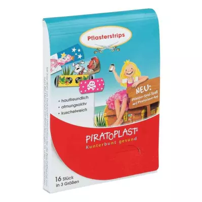 Piratoplast meisjes gipsstrips 3 maten (16 stuks)