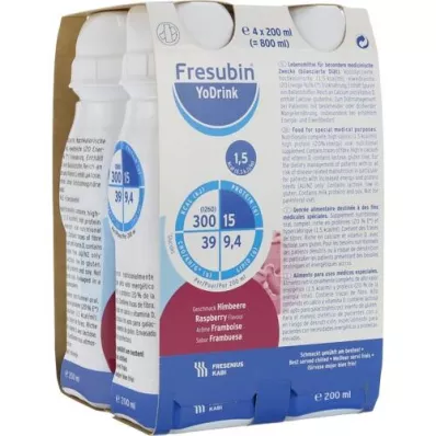 FRESUBIN YoDrink Framboos, 4X200 ml