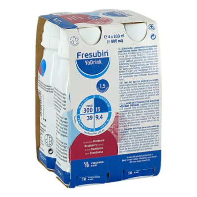 Fresubin Yodrink Framboos, 4x200 ml Fresubin Yodrink Framboos, 4x200 ml