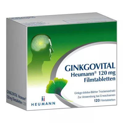 GINKGOVITAL Heumann 120 mg filmomhulde tabletten, 120 stuks GINKGOVITAL Heumann 120 mg filmomhulde tabletten, 120 stuks
