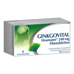 GINKGOVITAL Heumann 240 mg filmomhulde tabletten, 80 stuks