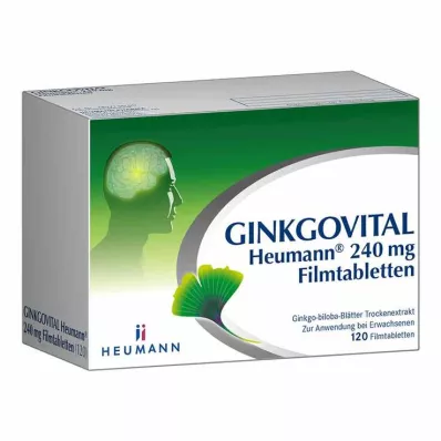 GINKGOVITAL Heumann 240 mg filmomhulde tabletten, 120 stuks GINKGOVITAL Heumann 240 mg filmomhulde tabletten, 120 stuks