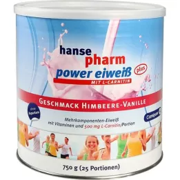 HANSEPHARM Power Protein plus Framboos-Vanille Plv., 750 g