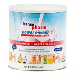 HANSEPHARM Power Protein plus Framboos-Vanille Plv., 750 g