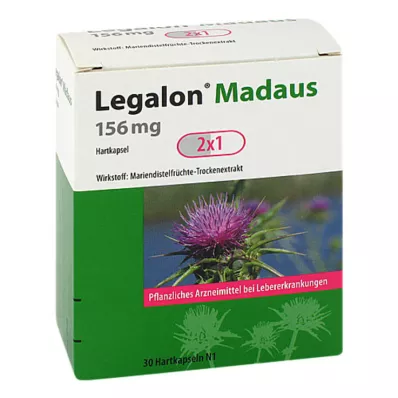 Legalon Madaus 156 mg harde capsules, 30 stuks Legalon Madaus 156 mg harde capsules, 30 stuks