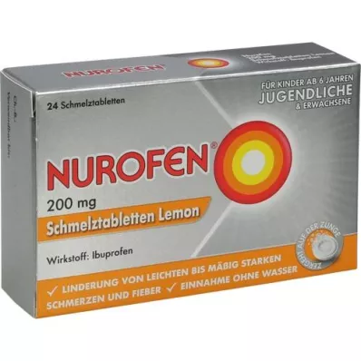 NUROFEN 200 mg Citroen smelttabletten, 24 stuks