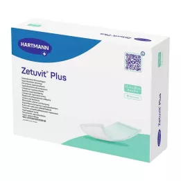 ZETUVIT Plus extra sterk absorberend kompres, steriel 15x20 cm, 10 stuks