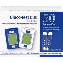 GLUCO TEST DUO Teststrips, 50 stuks