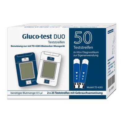 GLUCO TEST DUO Teststrips, 50 stuks GLUCO TEST DUO Teststrips, 50 stuks