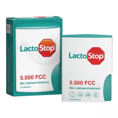Lactostop 5.500 FCC tabletten klikdispenser, 120 st Lactostop 5.500 FCC tabletten klikdispenser, 120 st