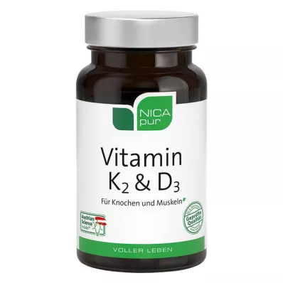 NICAPUR Vitamine K2 &amp; D3-capsules, 60 stuks