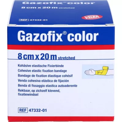 GAZOFIX kleur fixatieverband cohesief 8 cmx20 m geel, 1 st