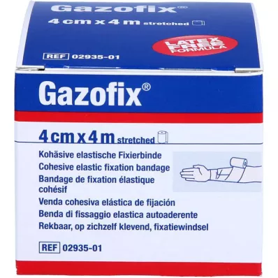 GAZOFIX Fixatieverband cohesief 4 cmx4 m, 1 st