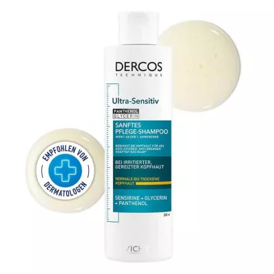 VICHY DERCOS ultragevoelige shampoo droge hoofdhuid, 200 ml