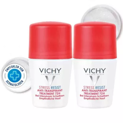VICHY DEO Roll-on Stressbestendigheid 72h, 2X50 ml VICHY DEO Roll-on Stressbestendigheid 72h, 2X50 ml