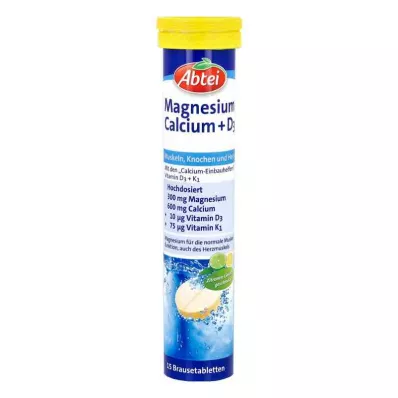 ABTEI Magnesium Calcium+D3 bruistabletten, 15 stuks ABTEI Magnesium Calcium+D3 bruistabletten, 15 stuks