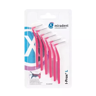 MIRADENT Interdentale rager I-Prox L 0,4 mm roze, 6 stuks MIRADENT Interdentale rager I-Prox L 0,4 mm roze, 6 stuks