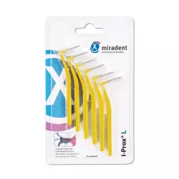 Miradent interdentale rager I-Prox L 0,5 mm geel, 6 stuks