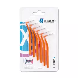 Miradent interdentale rager I-Prox L 0,8 mm oranje, 6 stuks