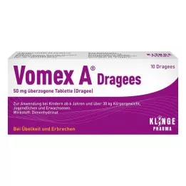 VOMEX A Gecoate tabletten 50 mg, 10 stuks
