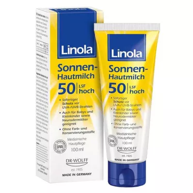 Linola Zon Huidmelk LSF 50, 100 ml Linola Zon Huidmelk LSF 50, 100 ml