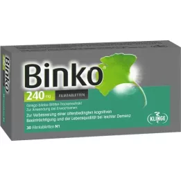 BINKO 240 mg filmomhulde tabletten, 30 st